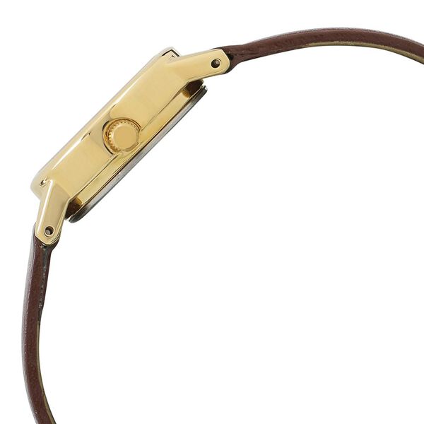 Titan Quartz Analog Champagne Dial Leather Strap Watch for Women - image number 2