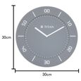 Titan Grey Slim Wall Clock - 30 cm x 30 cm (Medium) - image number 5