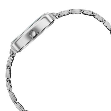 Sonata Festive Quartz Analog Mother Of Pearl Dial Silver Metal Strap Watch For Women