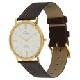 Titan Quartz Analog White Dial Leather Strap Watch for Men - image number 1