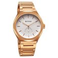 Titan Contour Analog with Small Second and White Dial Rose Gold Stainless Steel Strap Watch for Men - image number 2