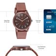 Sonata SF Field watch Quartz Analog Brown Dial Brown Silicone Strap Watch For Men - image number 3