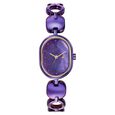 Fastrack Style Up Quartz Analog Purple Mother Of Pearl Dial Purple Metal Strap Watch For Girls - image number 0