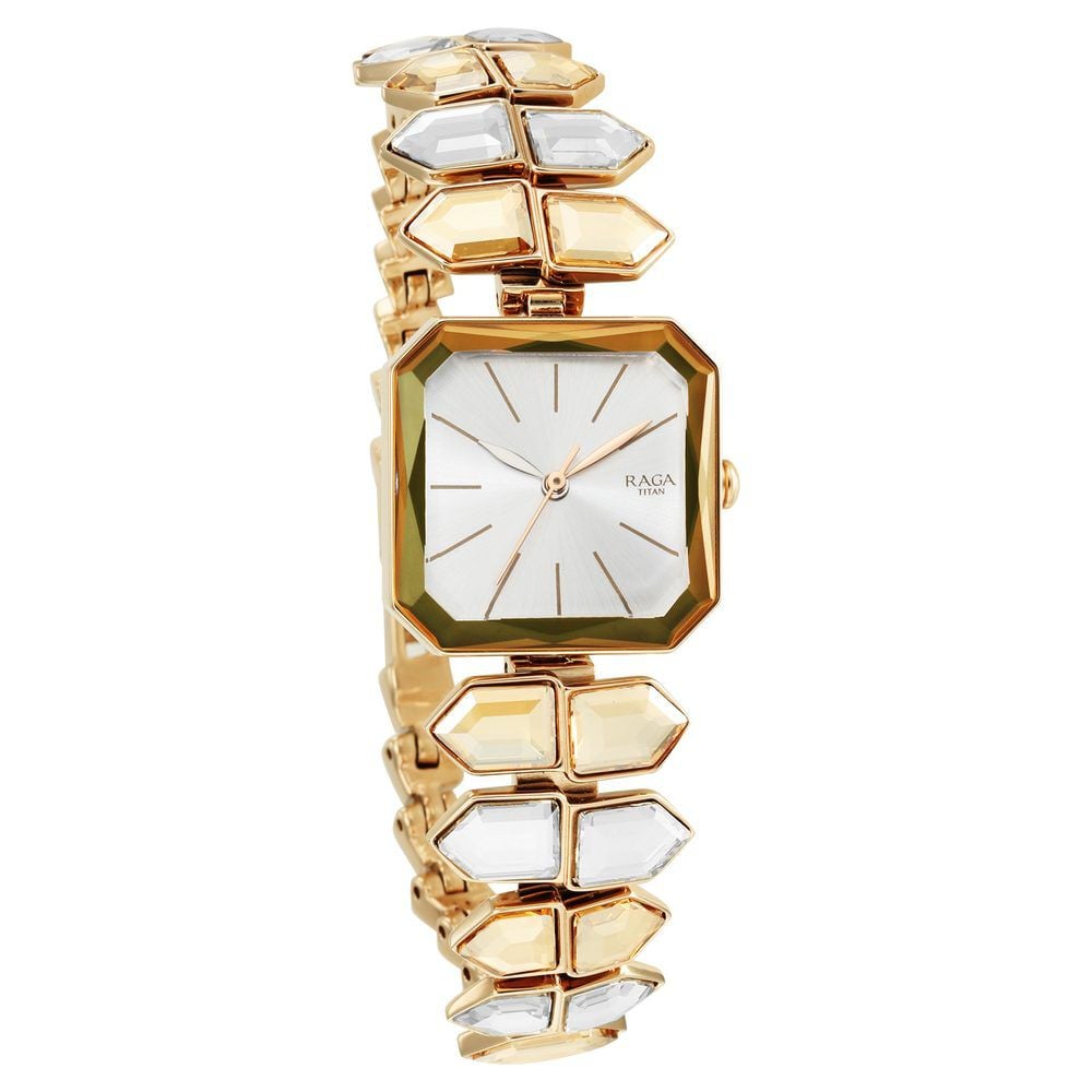 Titan Raga Love All Silver Dial Analog Metal Strap Watch for Women-image-17