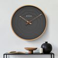 Titan Metallic Wall Clock with rose Gold Frame and Multi-layered Grey Dial 30 cm x 30 cm (Medium Size) - image number 0