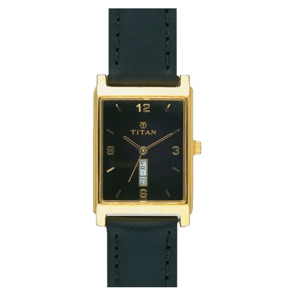 Titan Quartz Analog with Day and Date Black Dial Watch for Men - image number 0