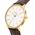 Titan Nebula Lustre 18k Gold Analog Leather Strap Watch for Men - image number 1