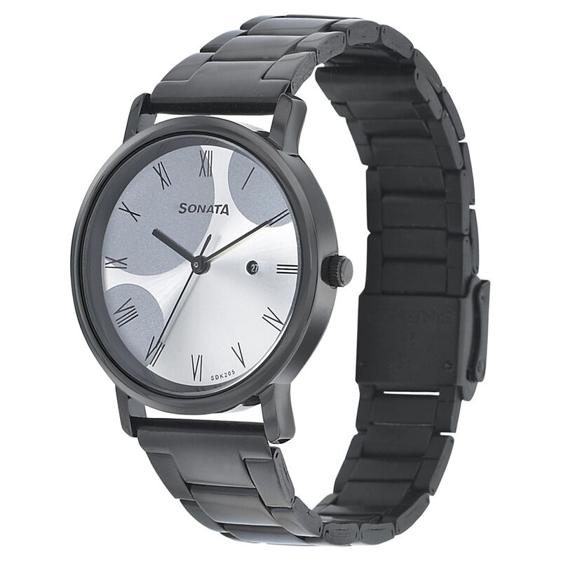 Sonata Onyx Silver Dial Women Watch With Stainless Steel Strap - image number 1