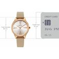 Titan Neo Quartz Analog Silver Dial Beige Leather Strap Watch For Women - image number 3