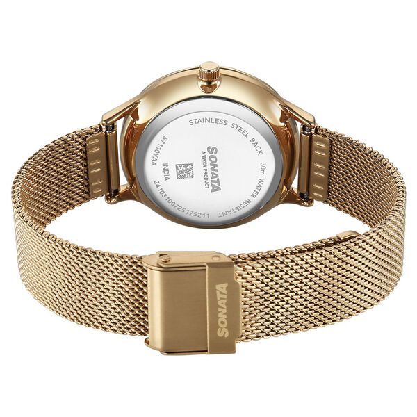 Sonata Festive Quartz Multifunction Silver Dial Metal Strap Watch For Women - image number 4