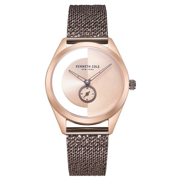 Kenneth Cole Quartz Analog Rose Gold Dial Stainless Steel Strap Watch for Women - image number 0