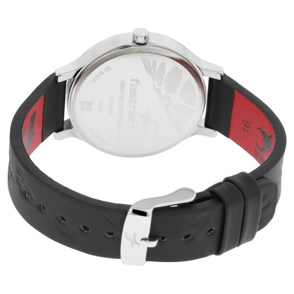 Fastrack I Love Me Quartz Analog Black Dial Leather Strap Watch for Girls - image number 4