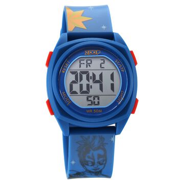 Zoop Marvel Digital Dial Polyurethane Strap with Captain Marvel Character Watch for Kids