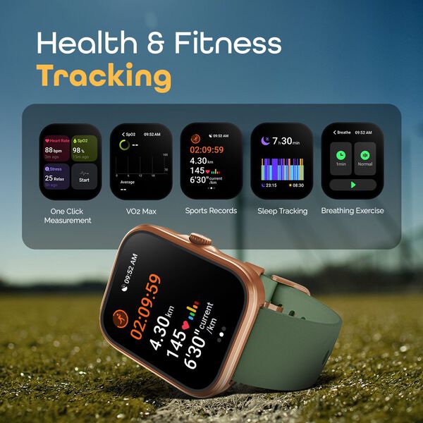 Fastrack Discovery with CM AMOLED Display SingleSyncTM BT Calling,  Built-in GPS, Running Courses, Running plans