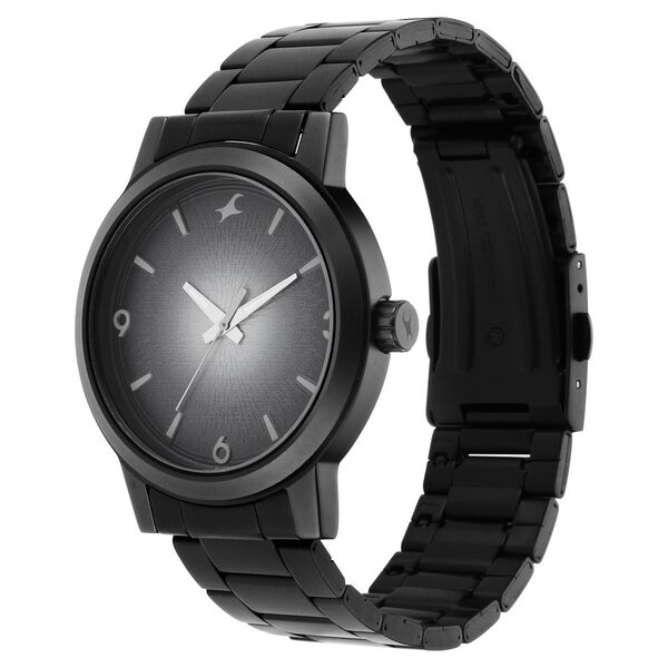 Fastrack Stunners Quartz Analog Black Dial Metal Strap Watch for Guys - image number 2