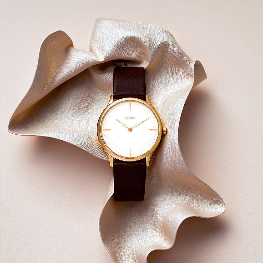 T.B.です。① Buy Online Titan Nebula Deccan Treasures 18k Gold Analog Leather