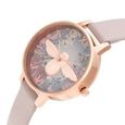 Olivia Burton Quartz Analog Grey Dial Leather Strap Watch for Women - image number 1