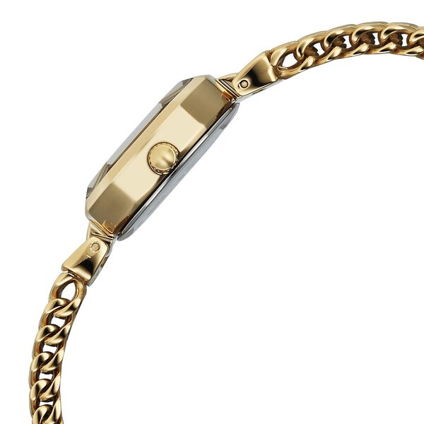 Titan Raga Ascendo Quartz Analog Brown Shaped Octogonal Dial Golden Stainless Steel Strap watch For Women - image number 1