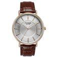 Sonata Poze Quartz Analog Silver Dial Tan Leather Strap Watch For Men - image number 1