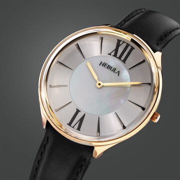 Titan Nebula 18 Karat Gold Quartz Analog Mother Of Pearl Dial Watch For Men