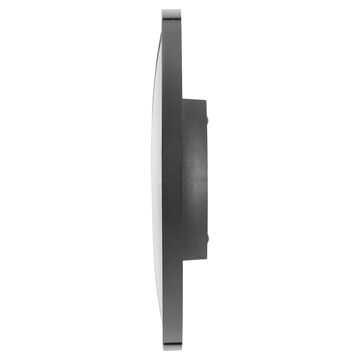 Titan Contemporary Black Wall Clock with Domed Glass - 27 cm x 27 cm (Small)