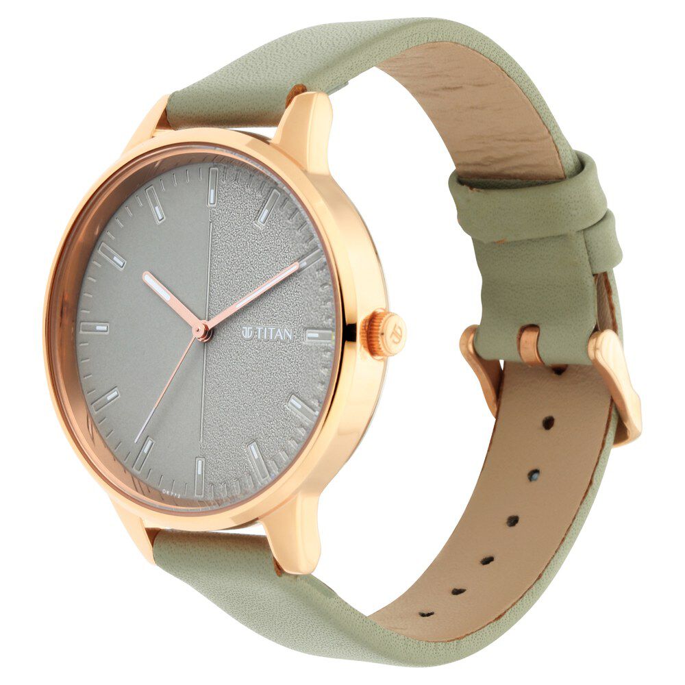 Titan olive top green watch