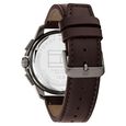 Tommy Hilfiger Quartz Multifunction Grey Dial Brown Leather Strap Watch for Men - image number 2