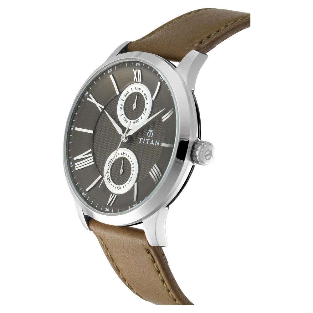 Titan on trend light leather watches new arrivals