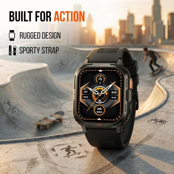 Fastrack Smart Xtreme S Smartwatch with 4.9 cm AMOLED Display BT Calling & Health Monitoring - image number 2