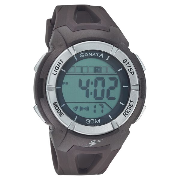 Sonata Digital Dial Strap Watch for Men - image number 0