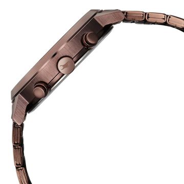 Fastrack Kronos Multifunction Brown Dial Stainless Steel Strap Watch for Guys