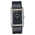 Sonata Ascent Gold Rectangular Watch with Brown Leather
