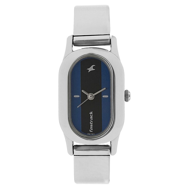 Fastrack Quartz Analog Bicolour Dial Stainless Steel Strap Watch for Girls
