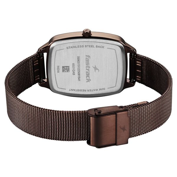 Fastrack Wild Quartz Analog Brown Dial Brown Stainless Steel Strap Watch For Girls - image number 7