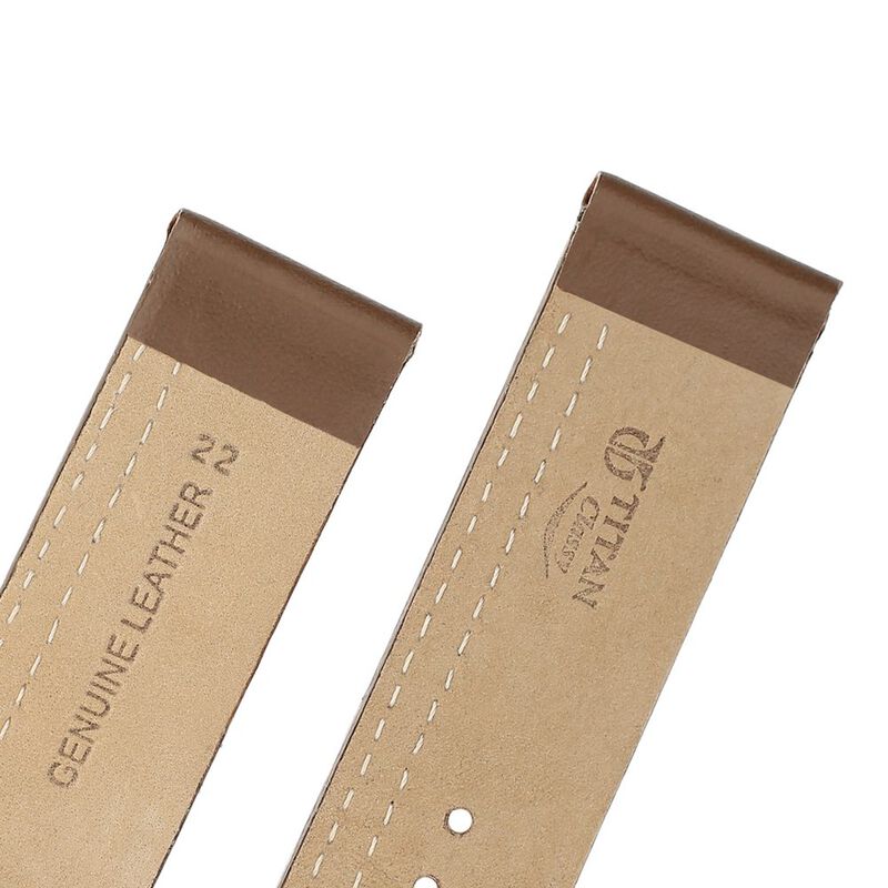 22 mm Brown Genuine Leather Straps for Men - image number 4