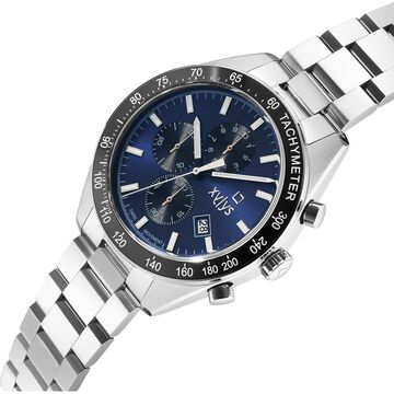 Xylys Velocita Swiss Chronograph Stainless Steel Blue Dial Watch for Men