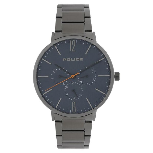 Police Quartz Multifunction Blue Dial Stainless Steel Strap Watch for Men - image number 0