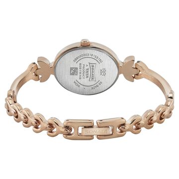 Sonata Blush Silver Dial Women Watch With Metal Strap