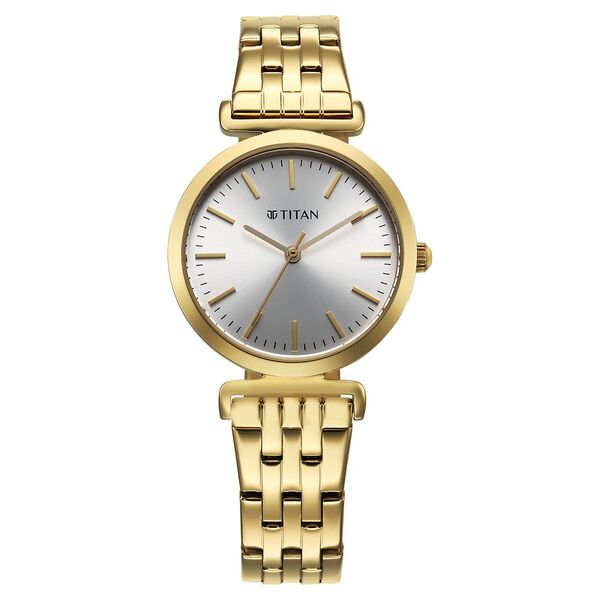 Titan Workmode Quartz Analog Silver Dial Stainless Steel Strap Watch For Women - image number 0