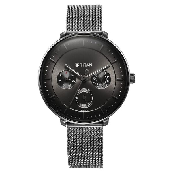Titan Noir Anthracite Analog Stainless Steel Strap watch for Women - image number 1