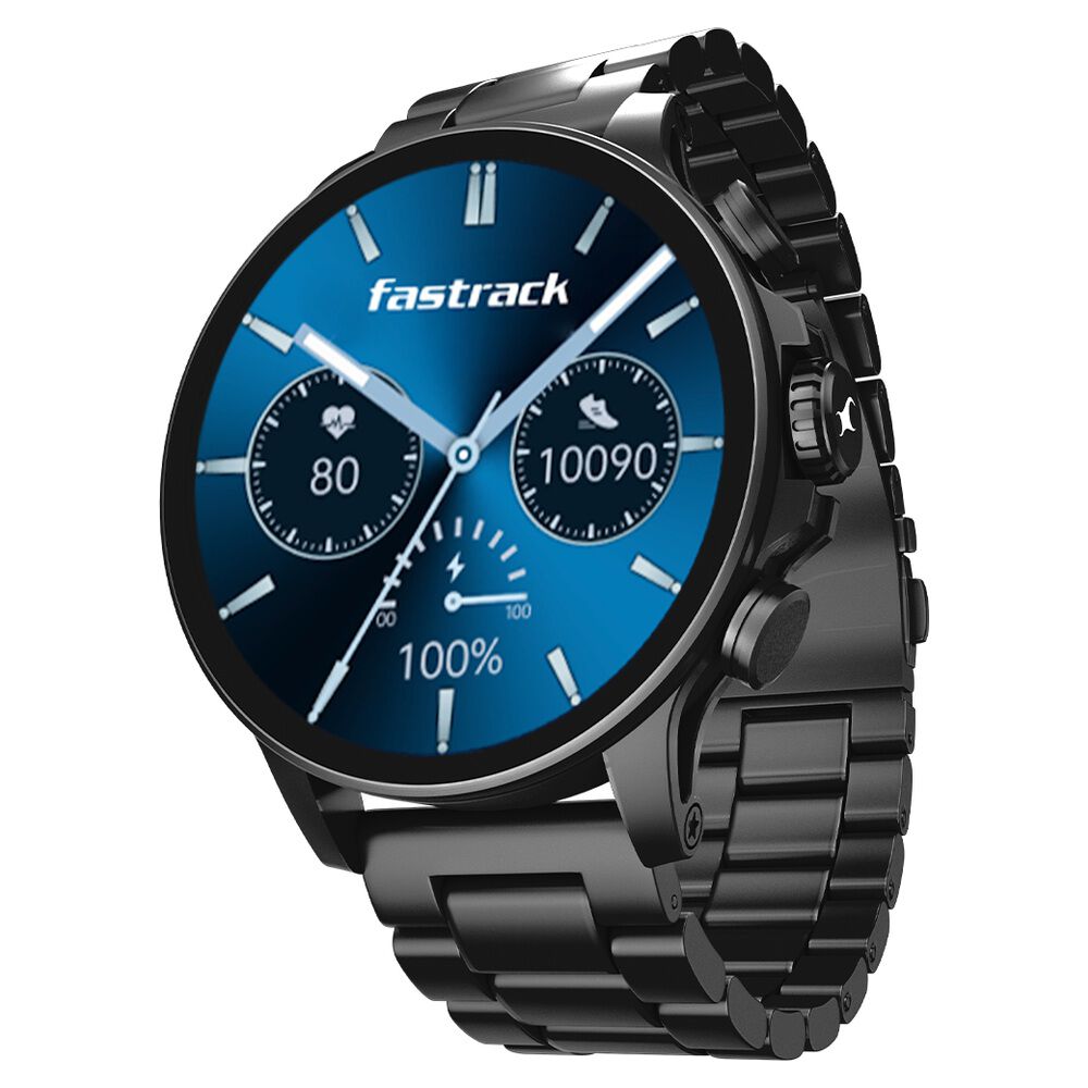 Fastrack Marvellous FX2 Unisex Smart Watch With Grey Metal Strap-image-1