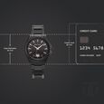 Titan Classique Big Date Analog with Black Dial Black Stainless Steel Strap Watch for Men - image number 3