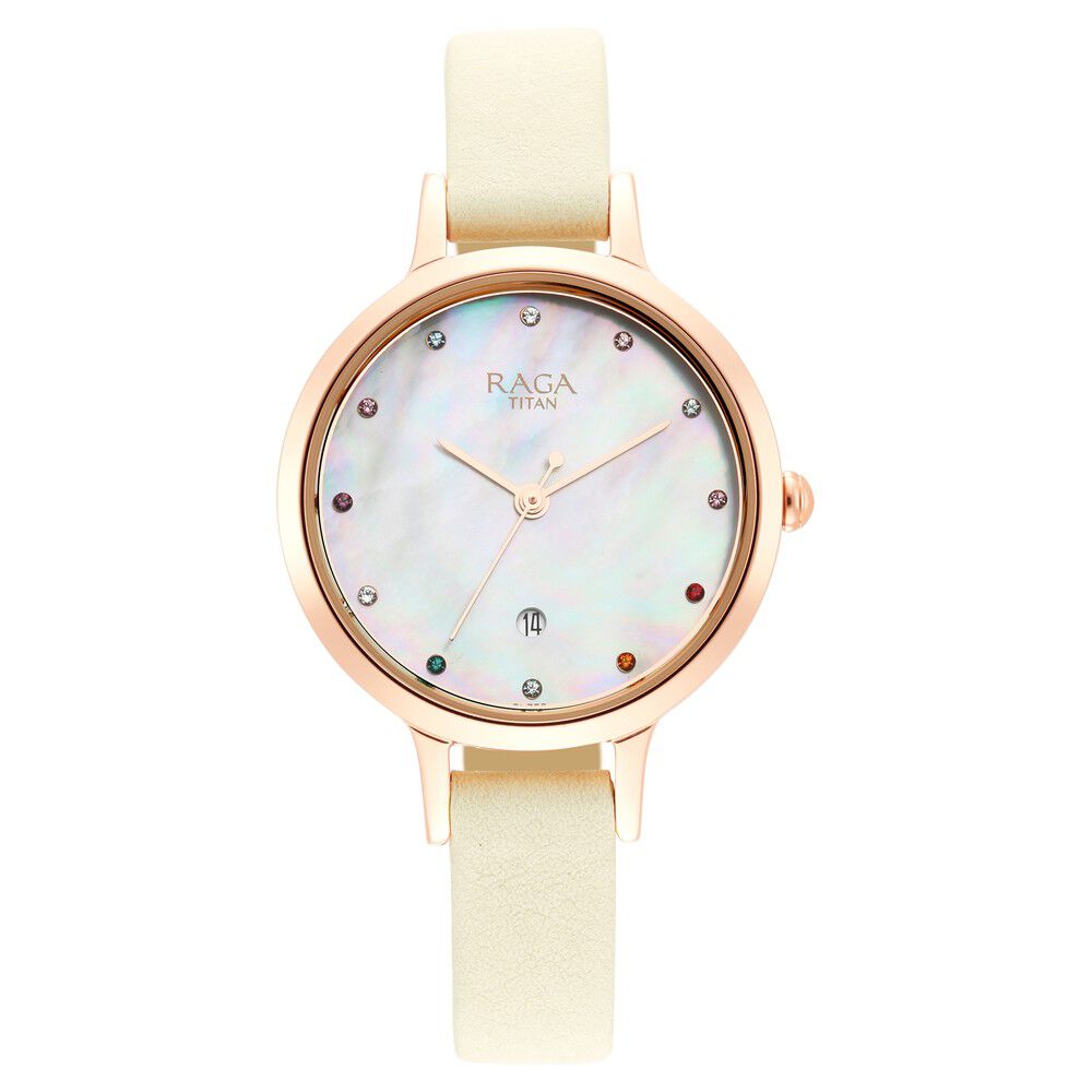 Titan raga shop leather strap