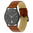 Titan Edge Grey Dial Analog with Date Leather Strap watch for Men - image number 1