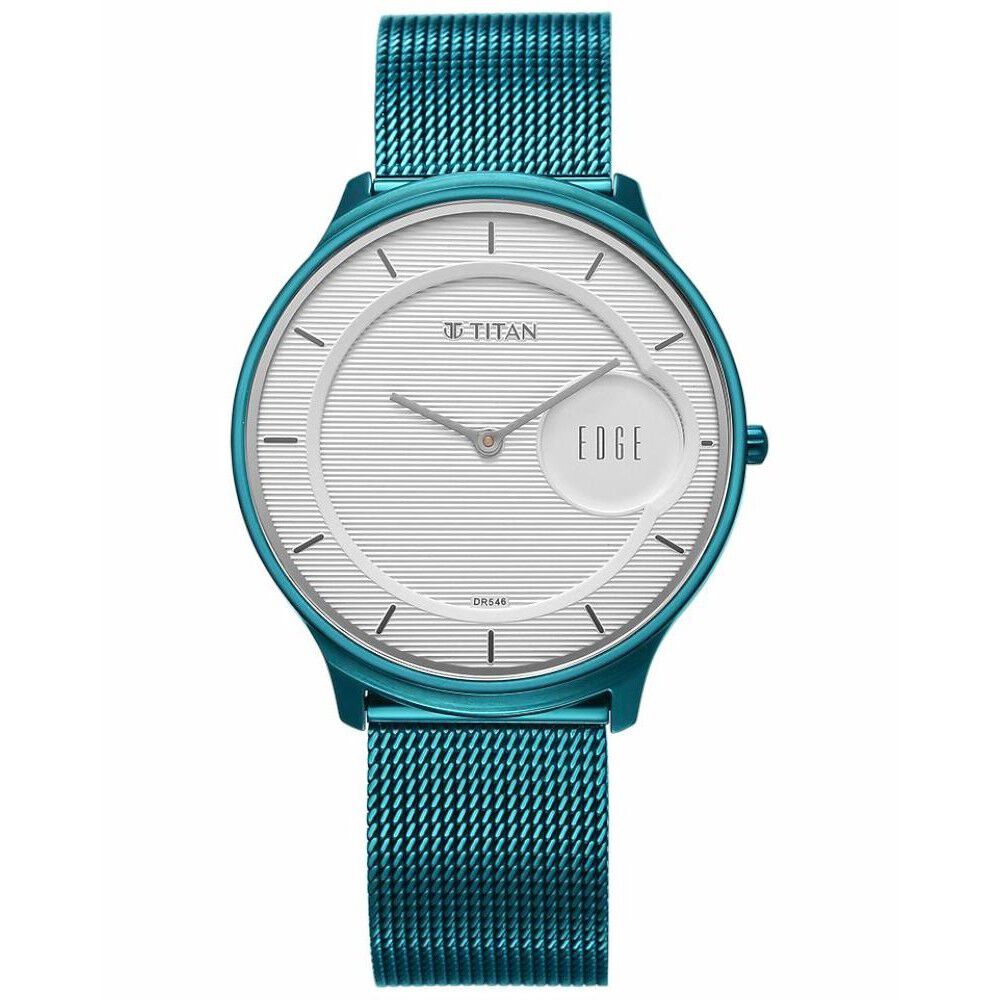 NAVY SEAL（WATER EDGE MK43） Buy Online Titan Edge Murals Quartz Analog White Dial Blue