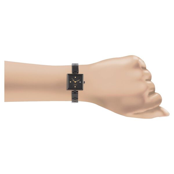 Titan Quartz Analog with Date Black Dial Stainless Steel Strap Watch for Women - image number 3