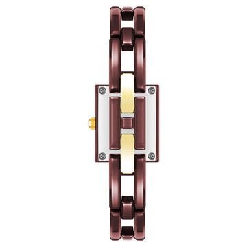 Anne Klein Quartz Analog Brown Dial Brown Ceramic Strap Watch For Women