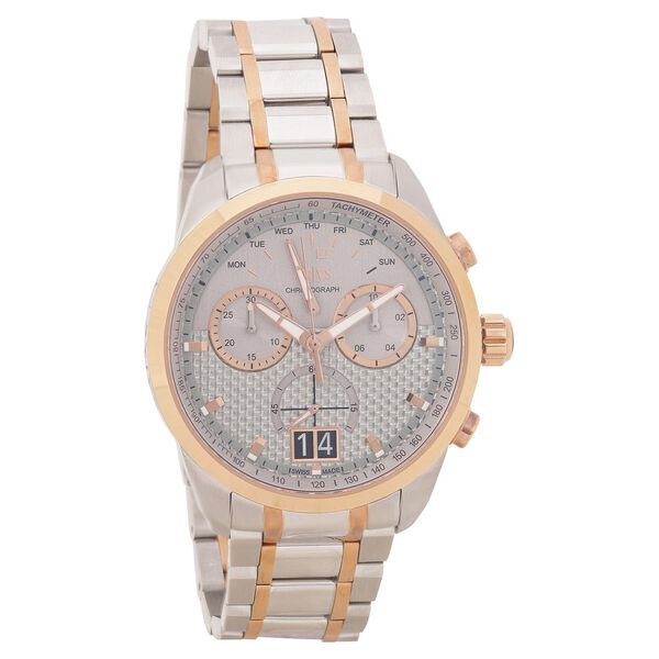 Xylys Quartz Chronograph Grey Dial Two Toned Stainless Steel Strap Watch For Men - image number 0