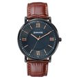 Sonata Verve Quartz Analog Black Dial Brown Leather Strap Watch For Men - image number 0