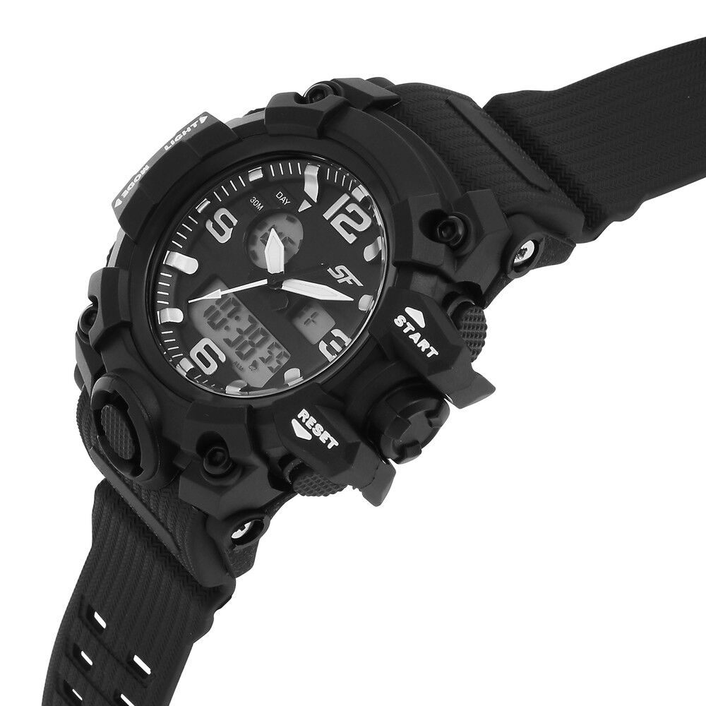 Buy Online SF Sparq Ana Digi Black Dial Polyurethane Strap Watch